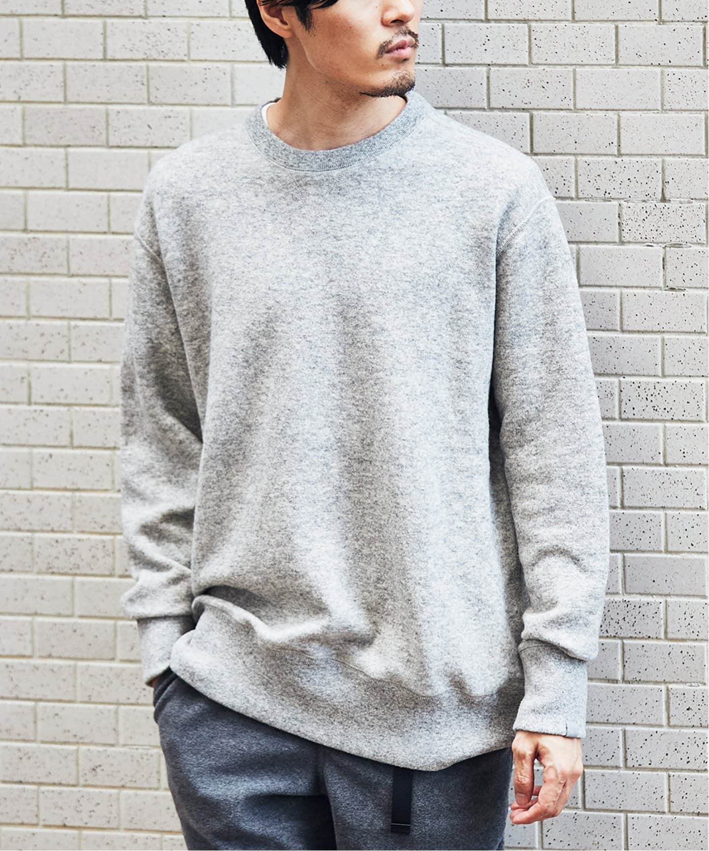 LOOPWHEELER for LOWERCASE】別注 ツリアミウール ルーズスウェット