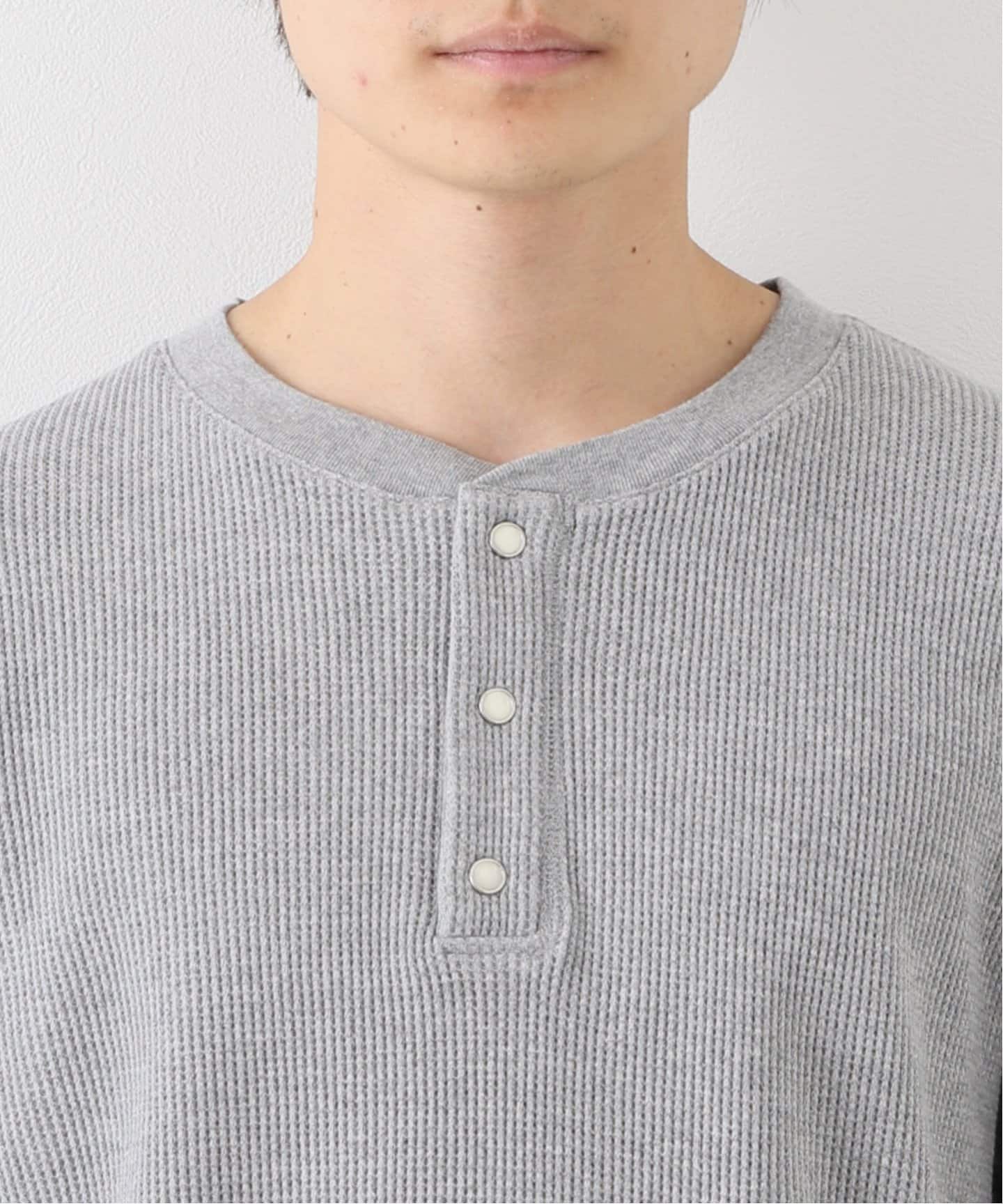 FACCIES / ファッチーズ】別注 Waffle Damage Henry Neck（Tシャツ