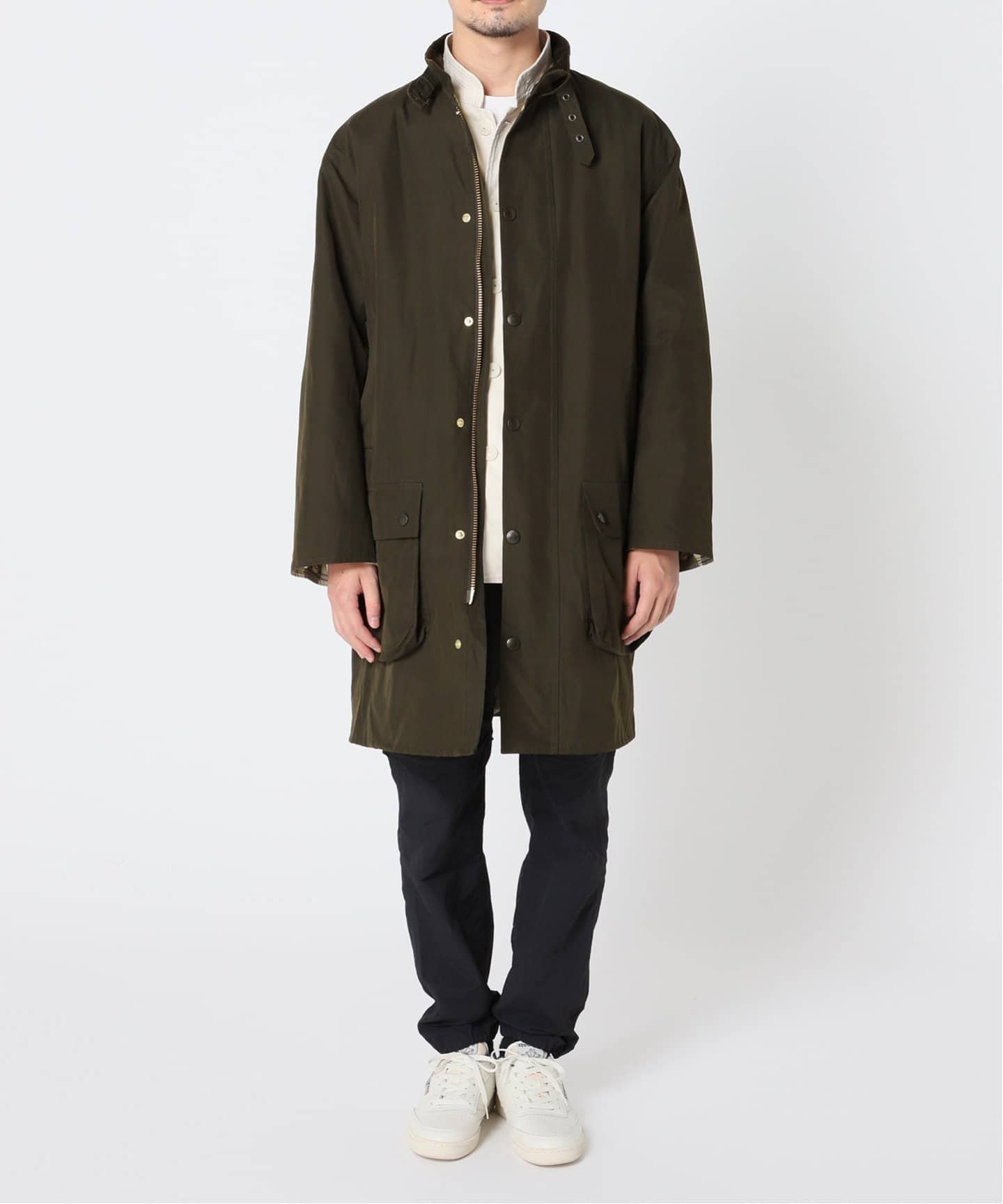 417エディフィスがBarbourに別注したスタンドカラー仕様Border: 男の