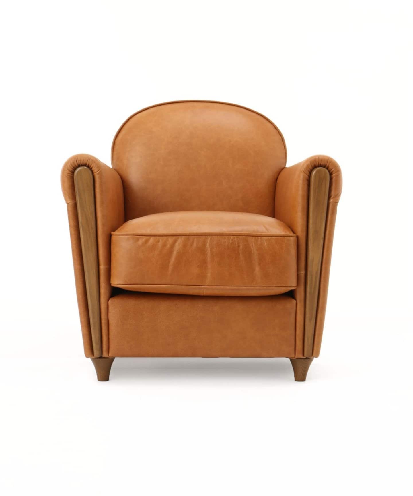 大型商品》OAKS CLUB CHAIR(smooth) オークスクラブチェア 2nd（ソファ