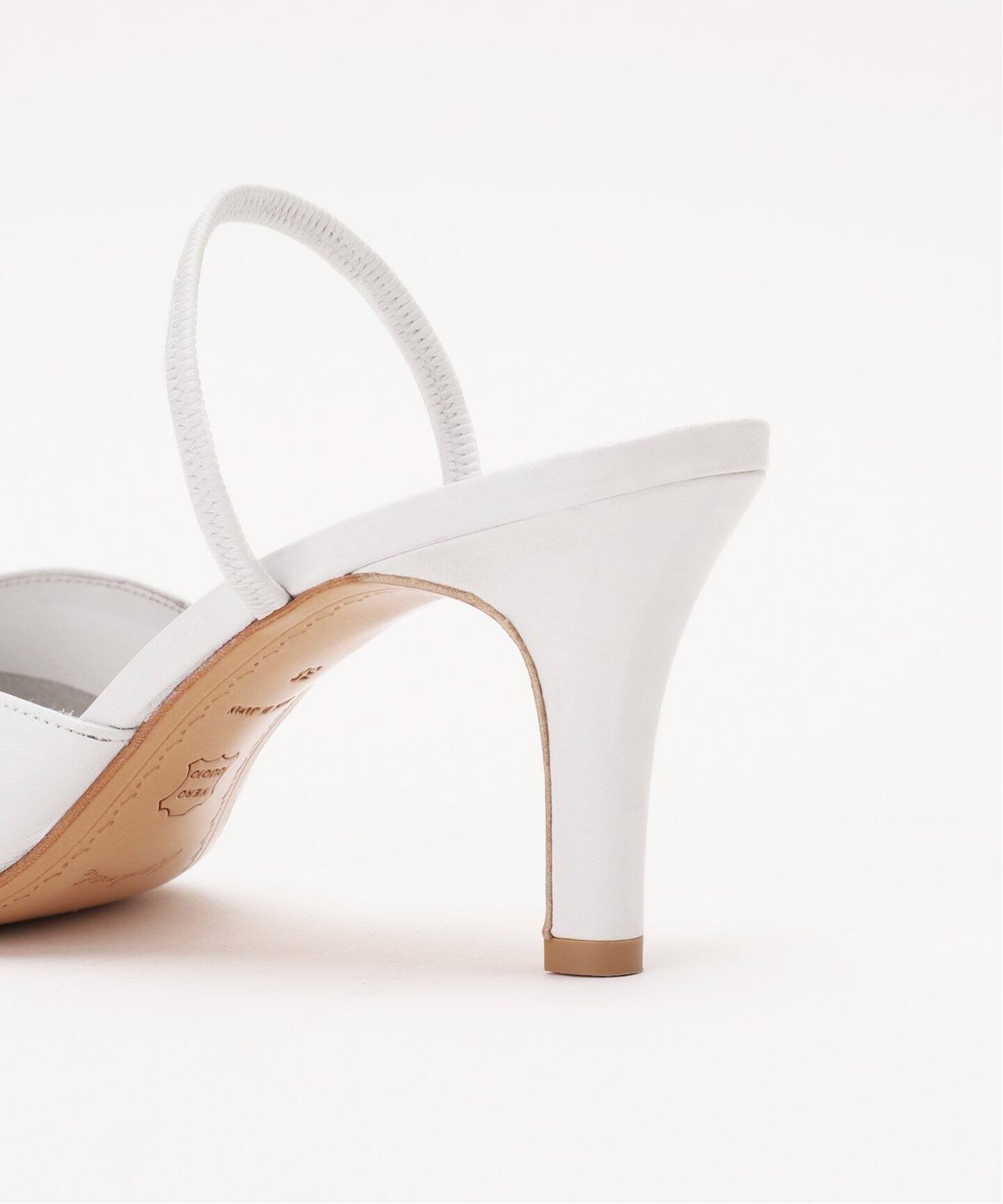 abc ポインテッドトゥ ミュール（ホワイト）（その他シューズ）｜EDIT