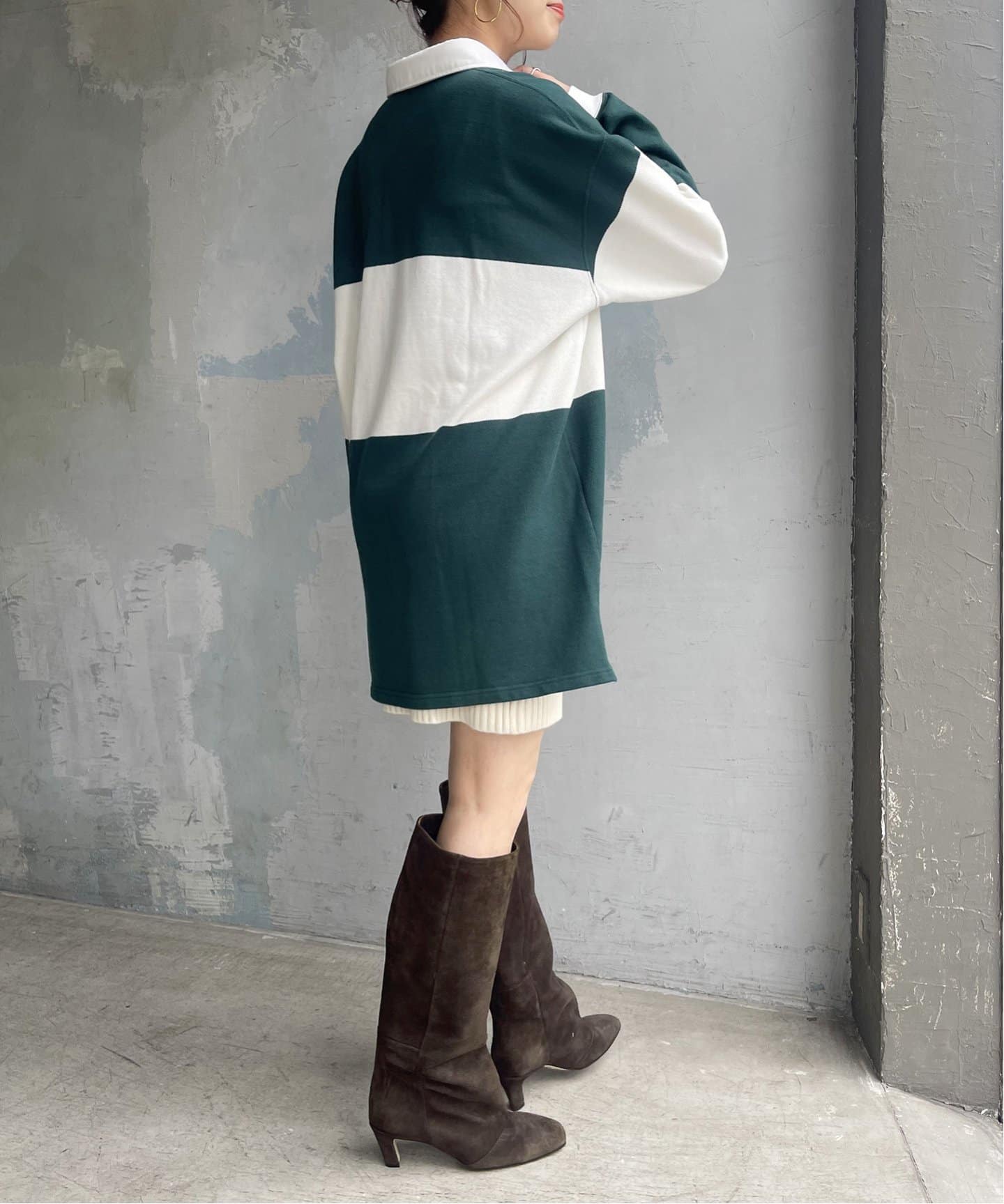 CORSO ROMA 9 / コルソローマノーヴェ】スエードヒールロングブーツ