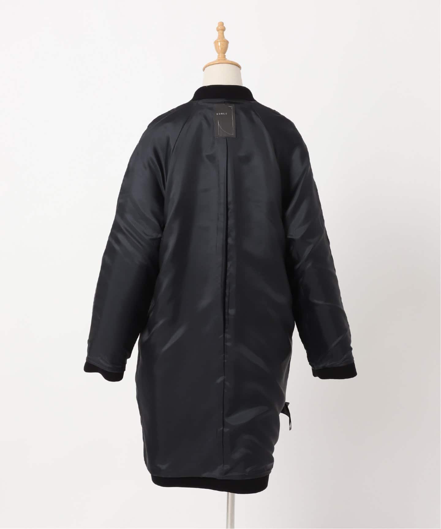 MTRウールカシミヤミニマルVコート（ノーカラーコート）｜NOBLE