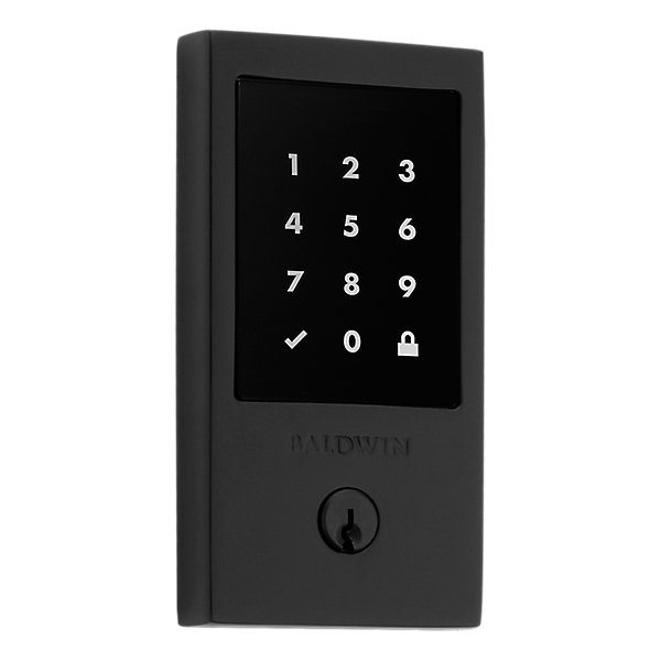 Minneapolis Touchscreen Z-Wave Deadbolt - Satin Black | Baldwin