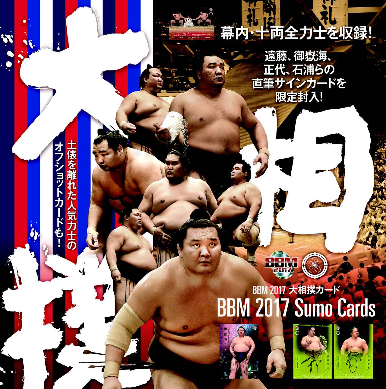 BBM2017大相撲カード】直筆サインカードに人気の遠藤、石浦らが登場