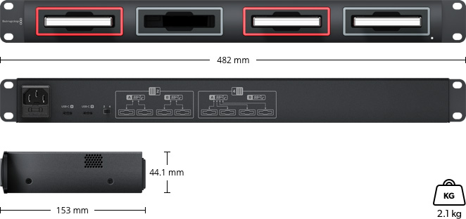 Blackmagic MultiDock – 仕様 | Blackmagic Design