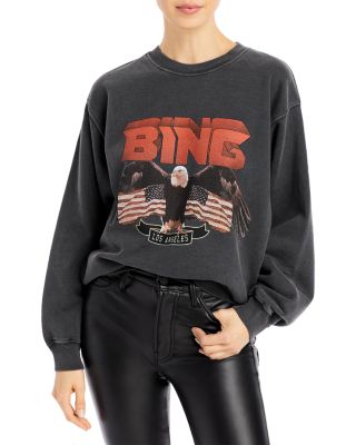 Anine Bing Vintage Eagle-Graphic Sweatshirt | Bloomingdale's