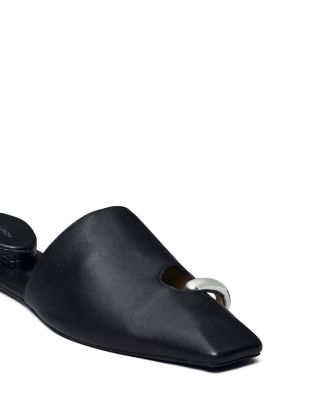 Tory Burch Women's Pierced Leather Mules | Bloomingdale's
