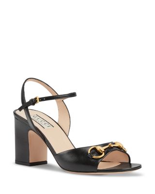 Gucci Women's Ankle Strap Horsebit High Heel Sandals | Bloomingdale's