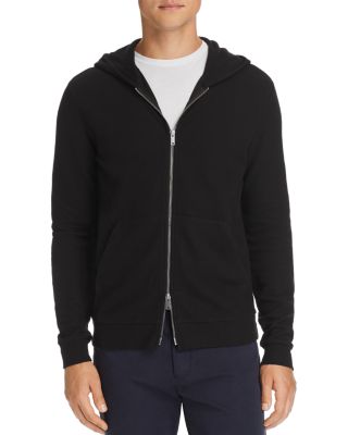 Theory Essential Zip-Front Waffle-Knit Hoodie | Bloomingdale's