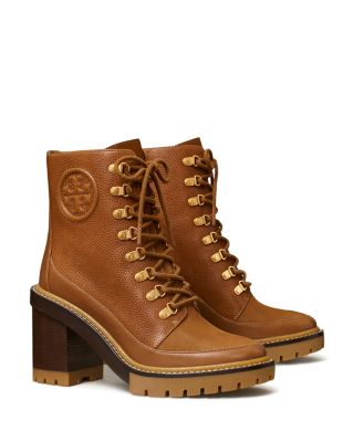 Tory Burch Women's Miller High Block Heel Combat Boots