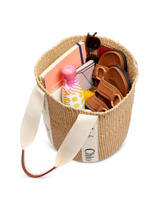 Chloé x Mifuko Woody Large Woven Basket Tote | Bloomingdale's