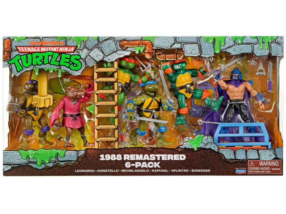 Teenage Mutant Ninja Turtles Remastered Action Figure 6-Pack