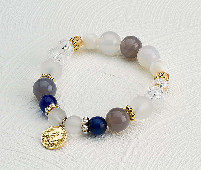 刀剣乱舞-ONLINE- 三日月宗近 イメージ天然石ブレスレット/物吉貞宗