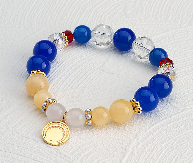 刀剣乱舞-ONLINE- 三日月宗近 イメージ天然石ブレスレット/物吉貞宗