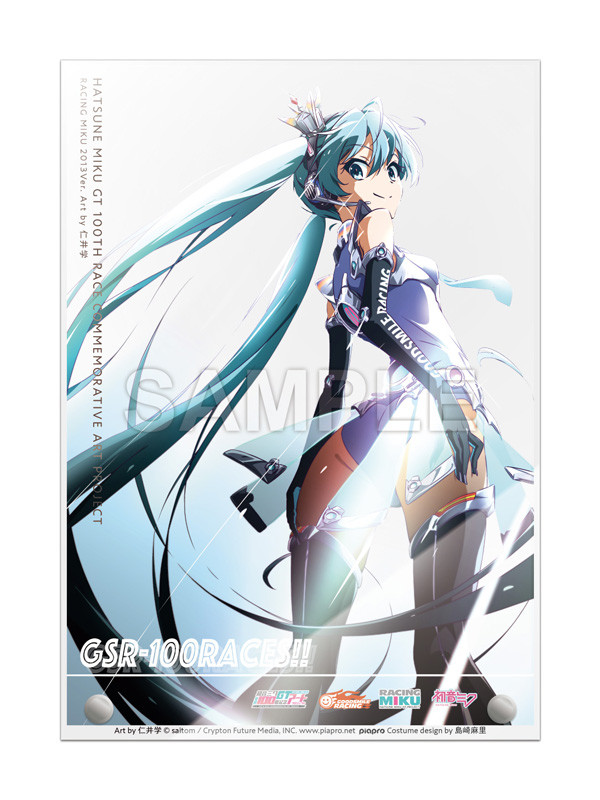 初音ミク GT参戦100戦記念 オムニバスアート A5アクリルアート