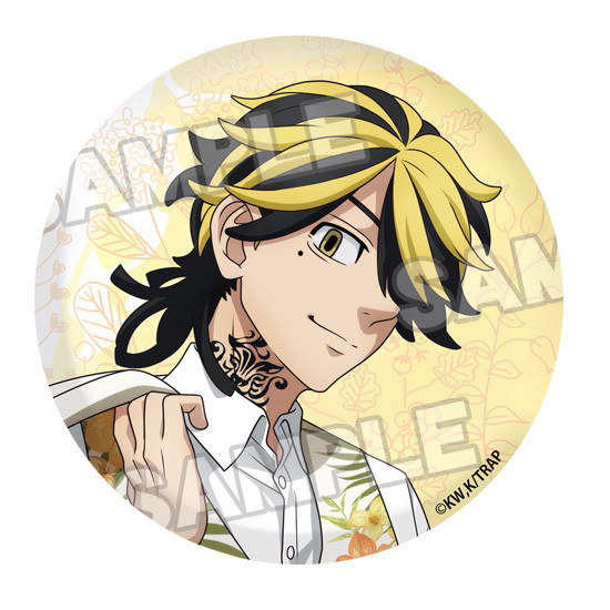 東京リベンジャーズ 描き下ろし缶バッジ 花垣武道/佐野万次郎/龍宮寺