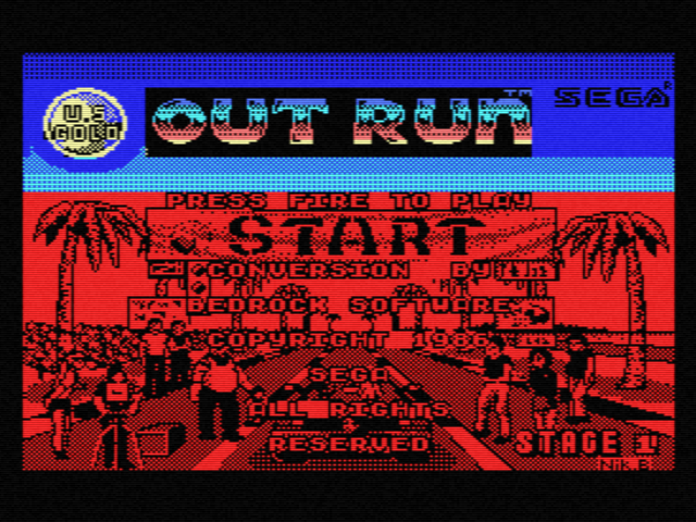 Out Run (1988, MSX, SEGA) | Generation MSX