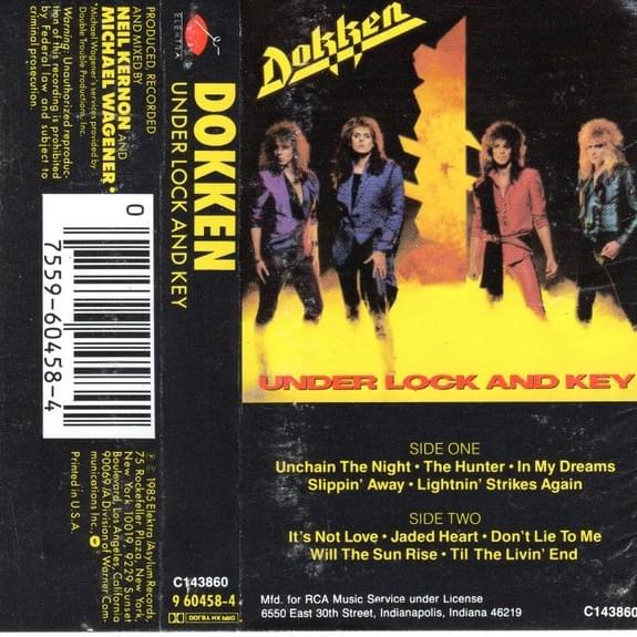 Dokken - Under Lock and Key Lyrics and Tracklist | Genius