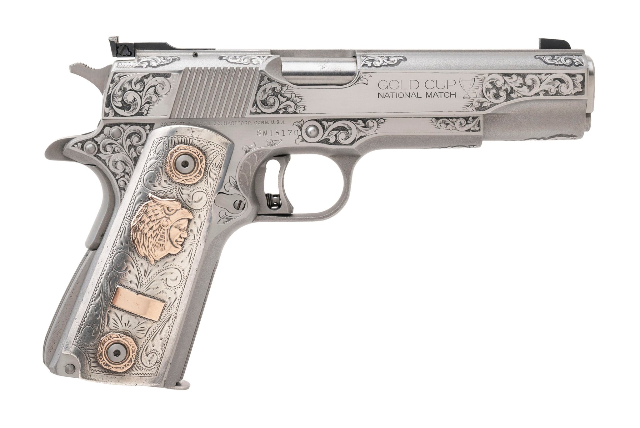 Colt Engraved Mk Iv Gold Cup National Match Series 80 - For Sale