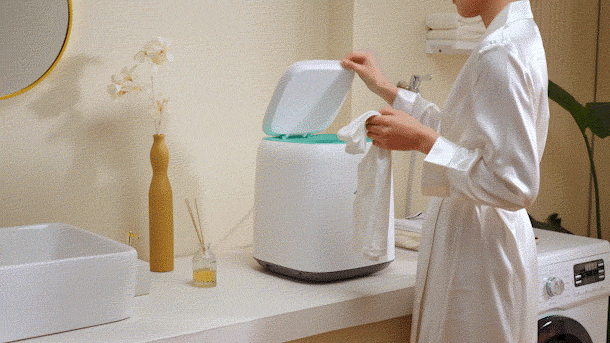 最小単位の洗濯物をさっと洗える！全自動スマート洗濯機MOYU | THELA