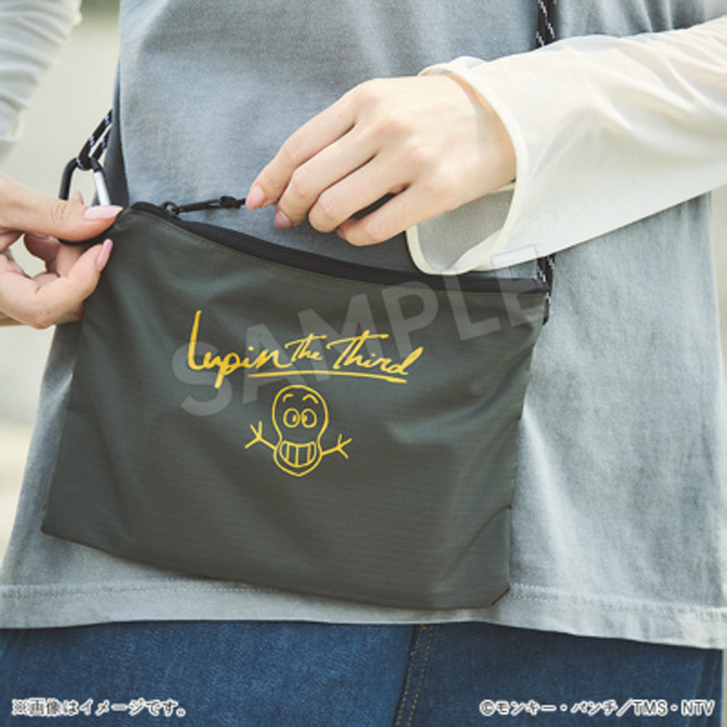ルパン三世 サコッシュ オリーブ【アニメタイムズSTORE】