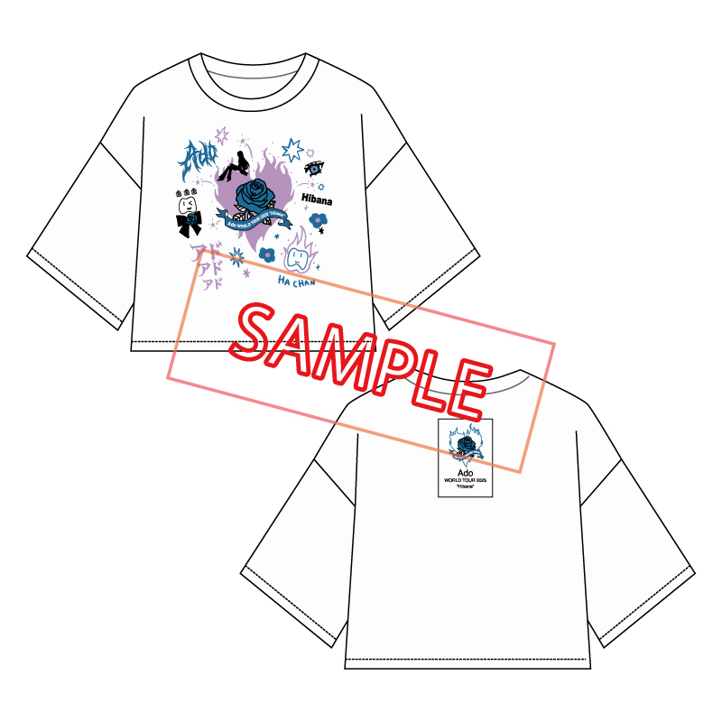ファッショナブル「Hibana」Tシャツ-d【Ado Official Shop】