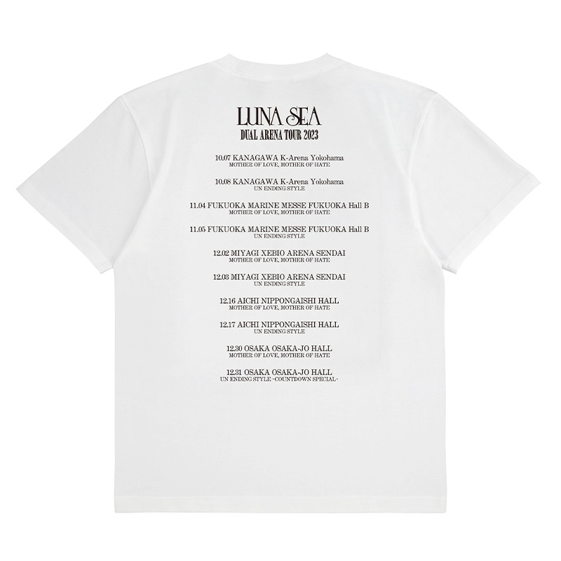 SLAVE限定】Tシャツ＜DUAL ARENA TOUR＞S【LUNA SEA OFFICIAL WEB STORE】