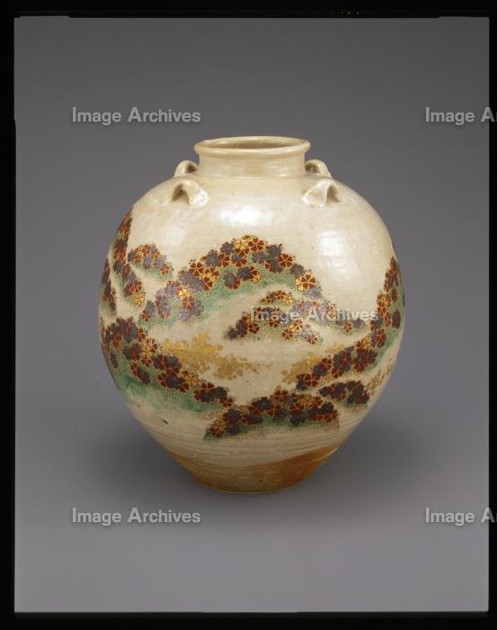 作品詳細 | 色絵吉野山図茶壺 | イメージアーカイブ - DNPアート