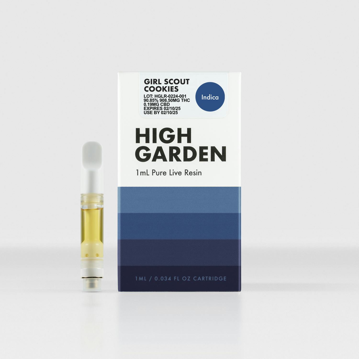 High Garden | Girl Scout Cookies Live Resin | 1ml Vape Cart