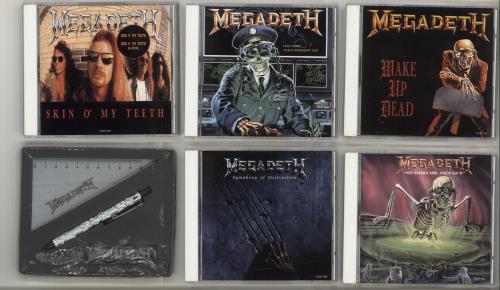 Megadeth Megabox Single Collection Japanese Promo CD Single Box