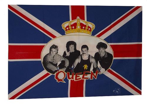 Queen Union Jack Flag UK memorabilia (433824) LICENSED FLAG