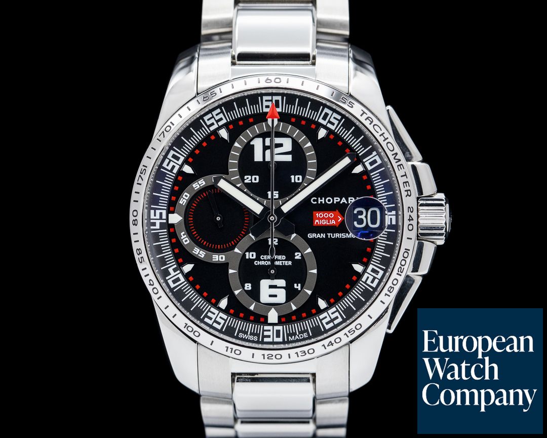 59881) Chopard Gran Turismo GT XL Chronograph SS Black Dial
