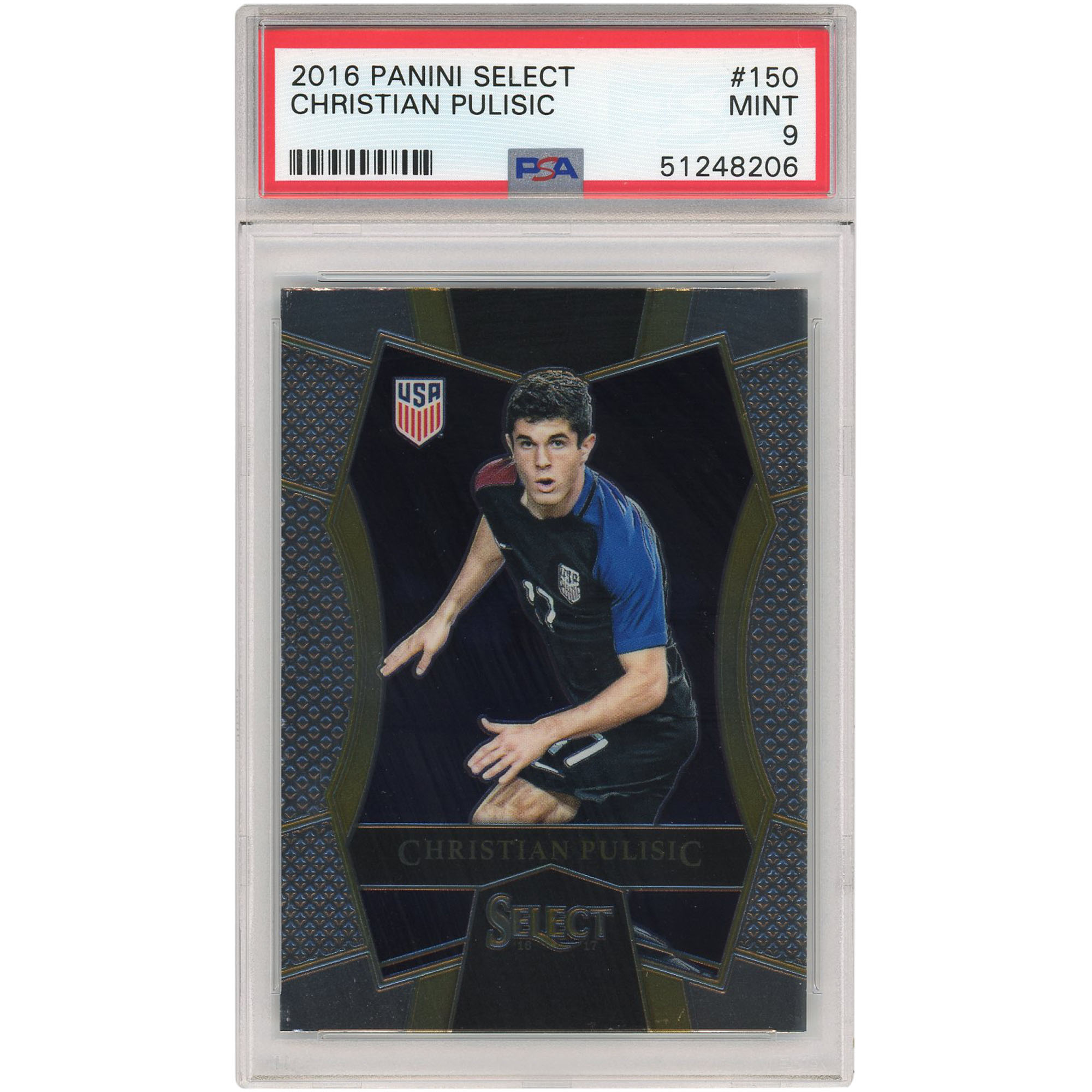 Christian Pulisic USA National Team 2016 Panini Select #150 Card