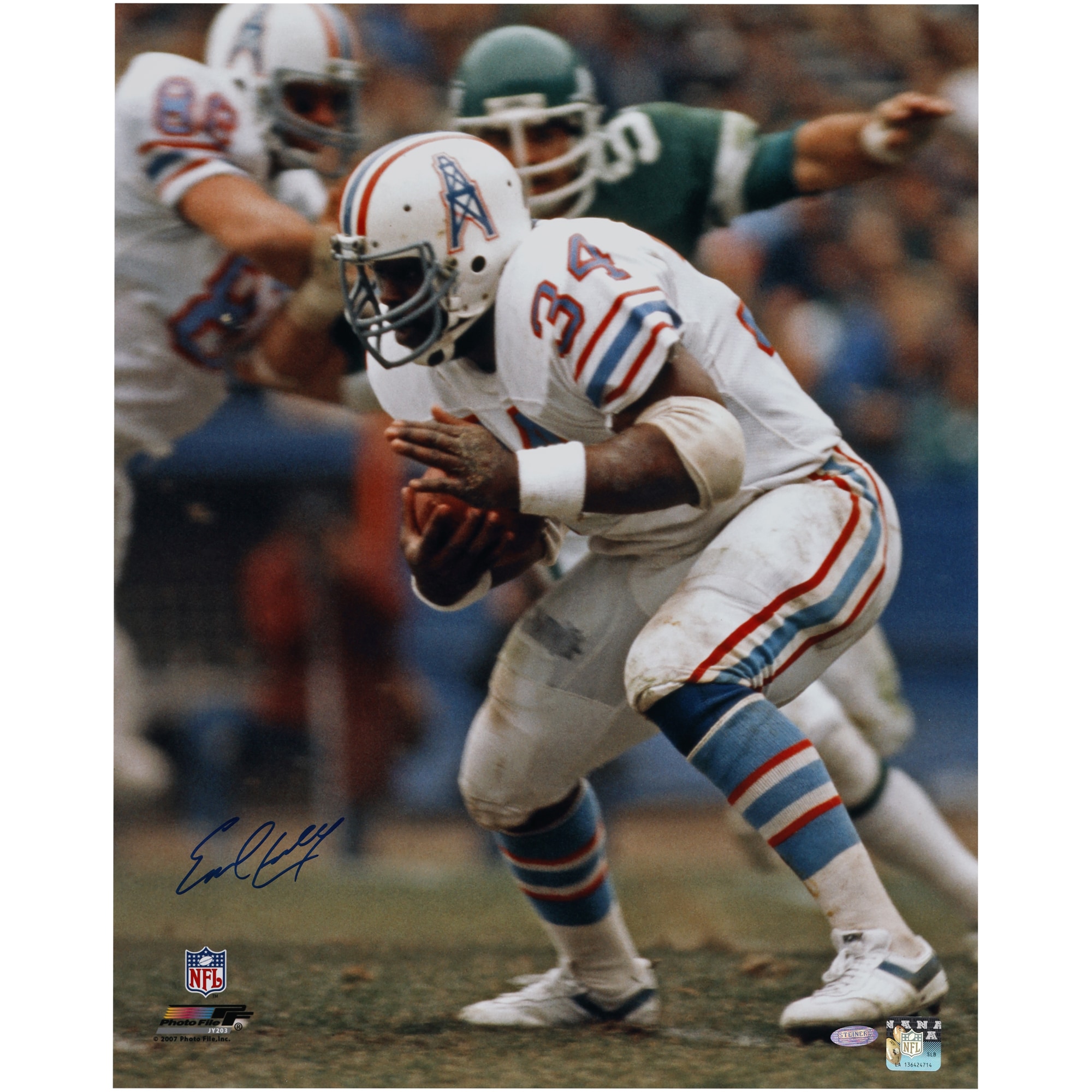 Earl Campbell Houston Oilers Autographed 16