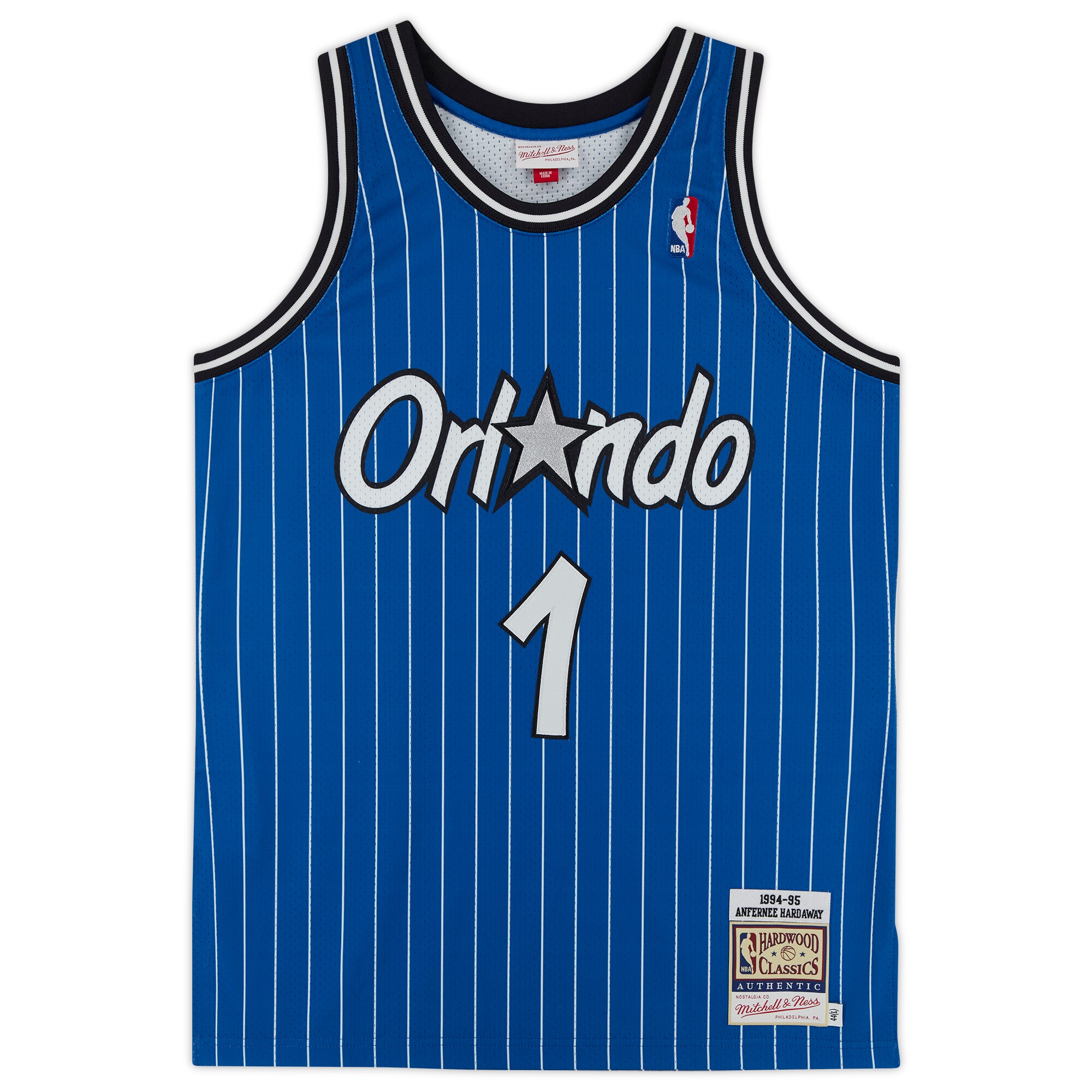 Penny Hardaway Orlando Magic Autographed Mitchell & Ness 1994