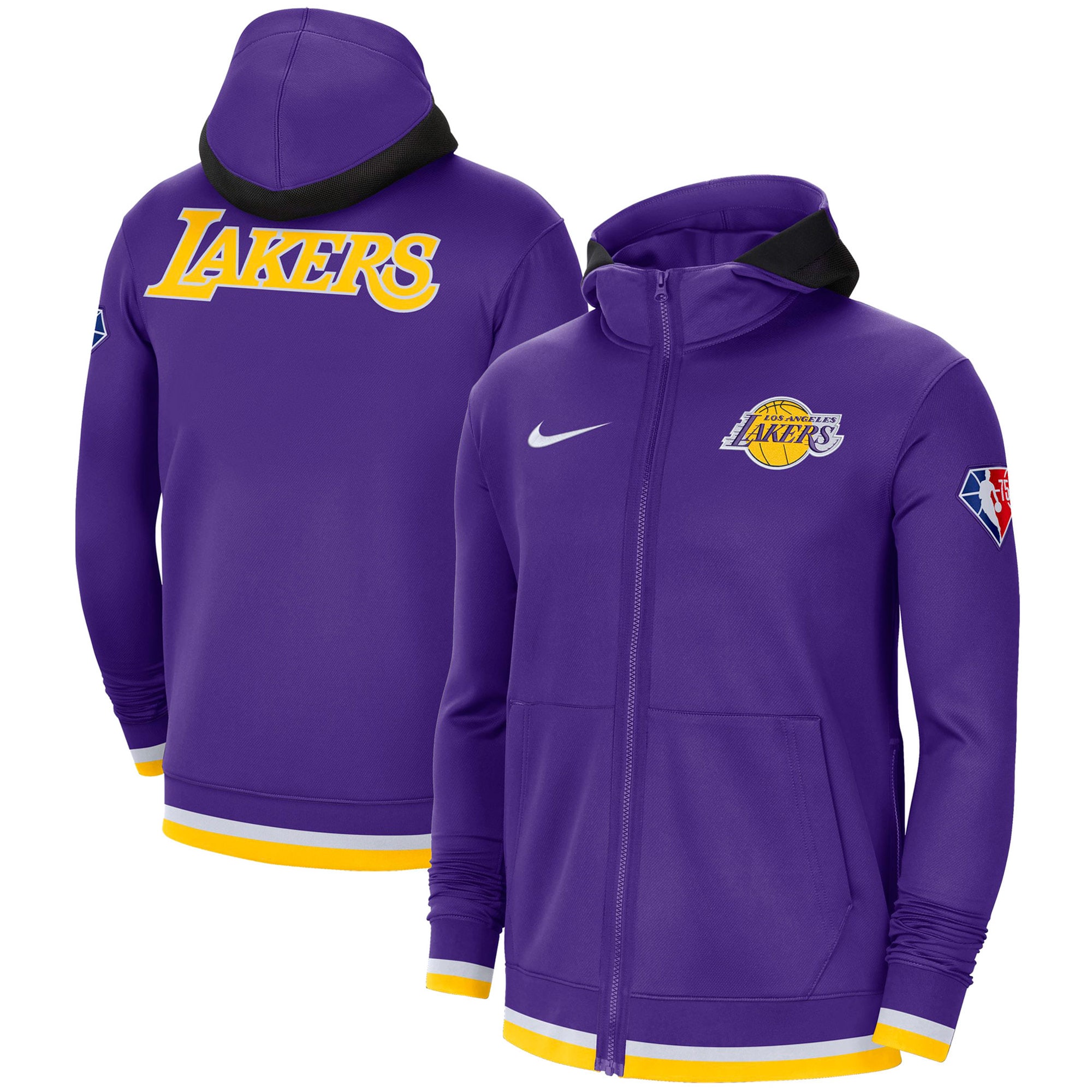 Men's Nike Purple Los Angeles Lakers 75th Anniversary Performance