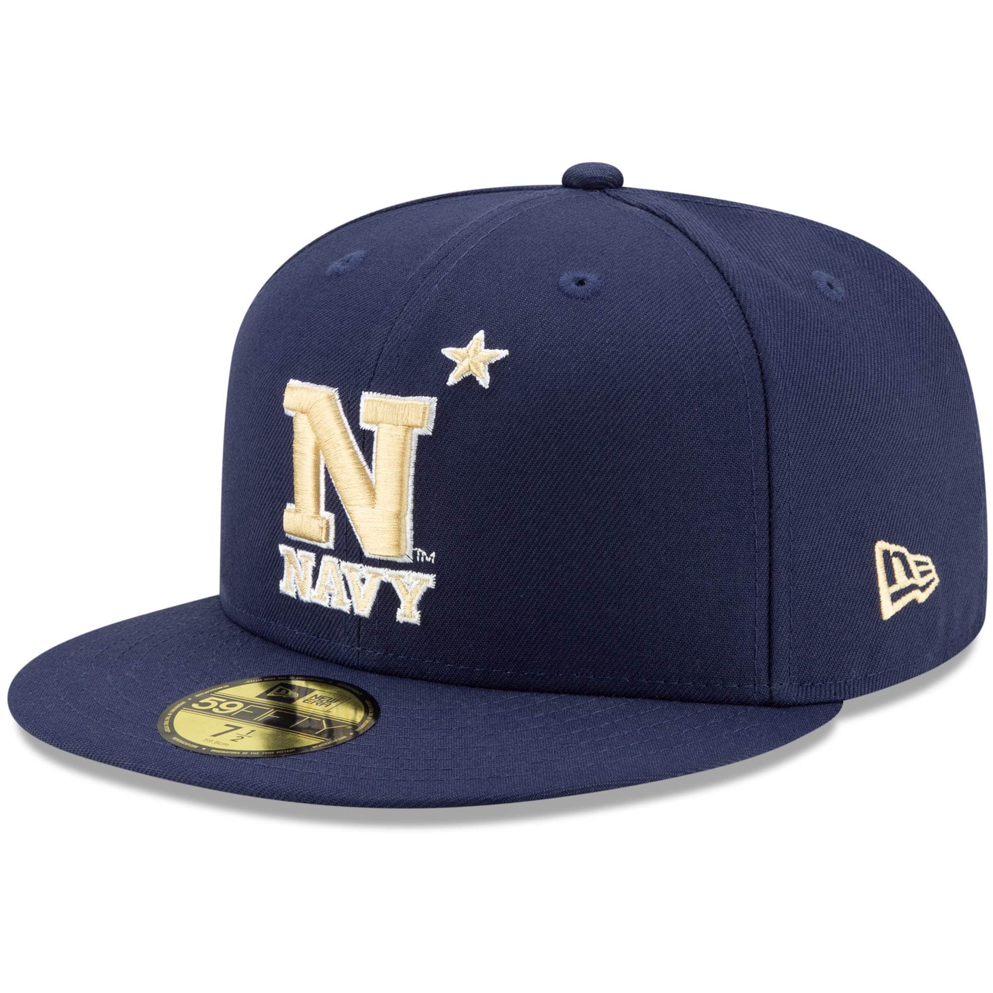 Men's New Era Navy Navy Midshipmen Basic 59FIFTY Team Fitted Hat