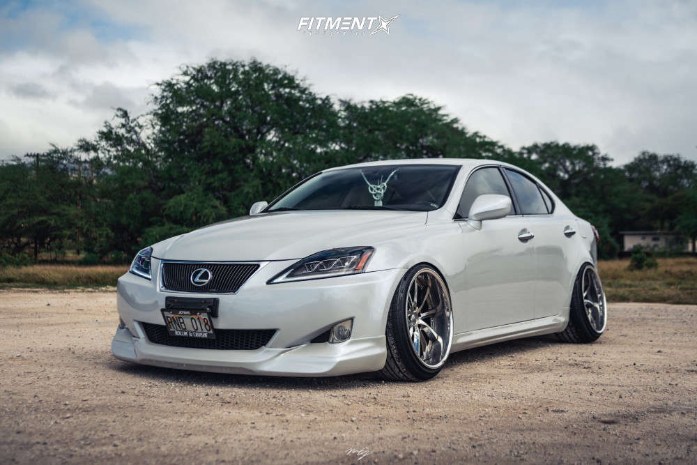 2006 Lexus IS250 4dr Sedan (2.5L 6cyl 6A) with 19x11 Weds Vishunu