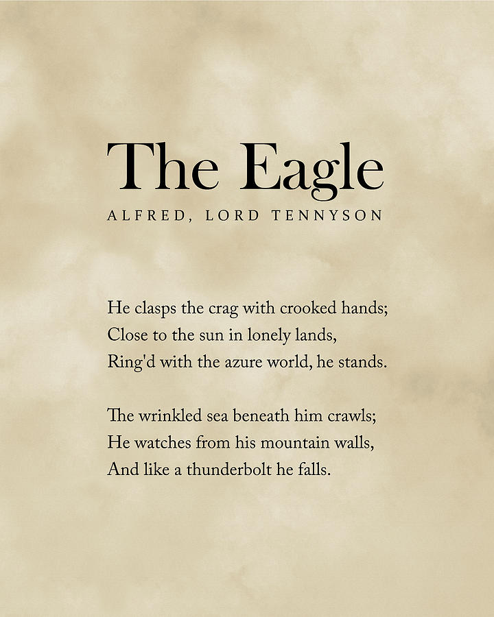 The Eagle - Alfred, Lord Tennyson Poem - Literature - Typography