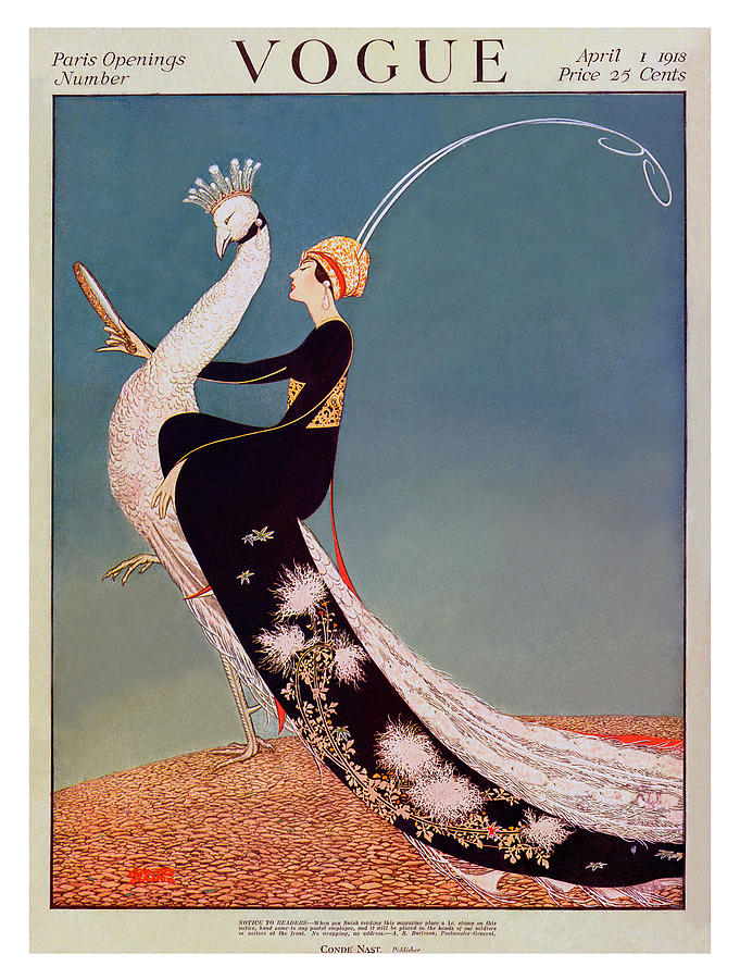 Vogue Cover April 1st, 1918 by George Wolfe Plank