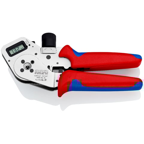 Four-Mandrel Crimping Pliers for turned contacts | KNIPEX