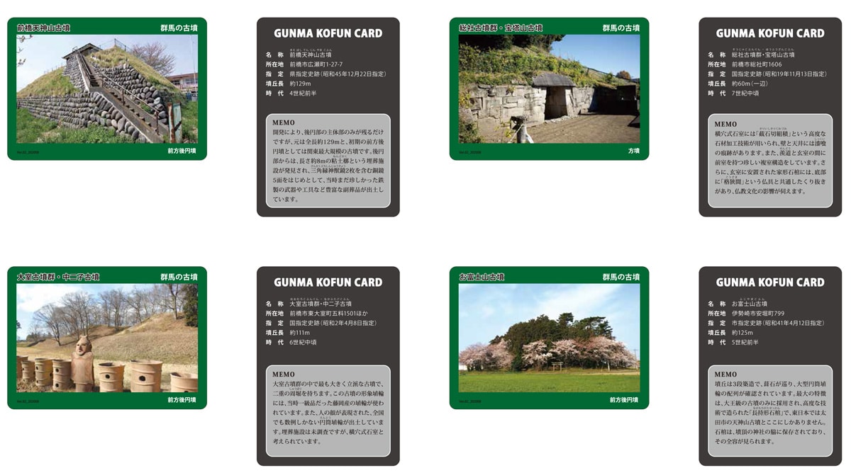 ぐんま古墳カード」 - 高崎前橋経済新聞