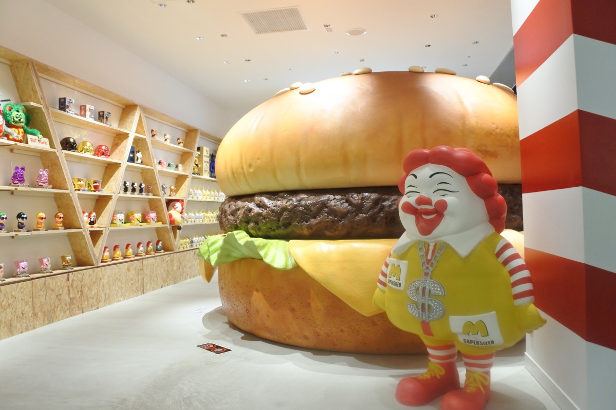 ヴィンテージ ハンバーガー パッチ 1体のみ。 ハンバーガー オブジェ