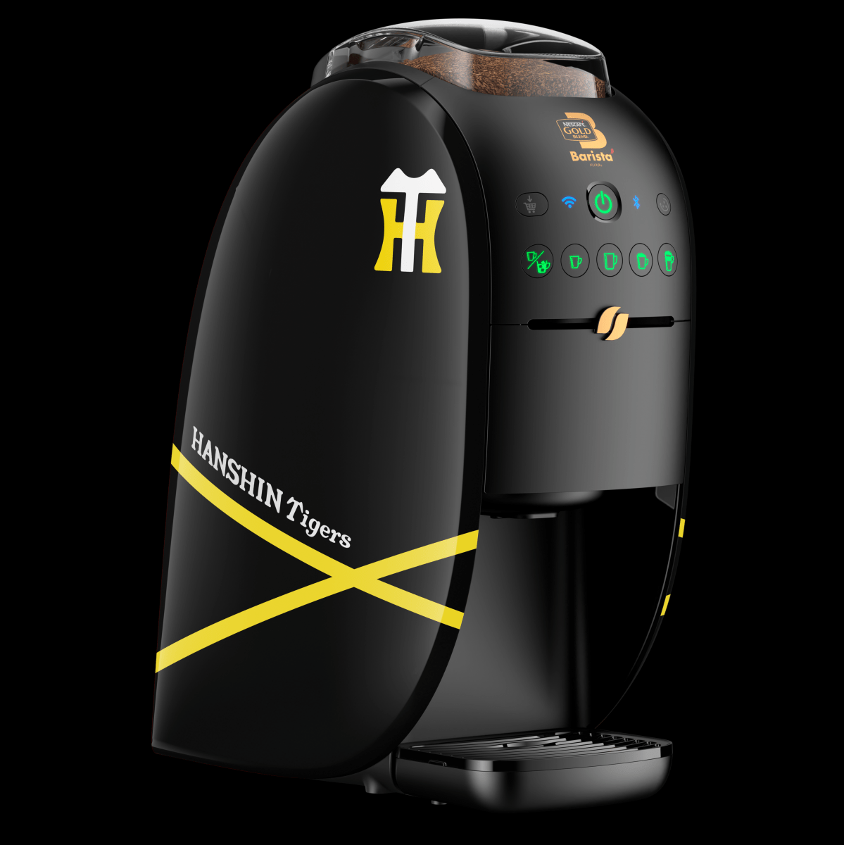 ネスカフェ ゴールドブレンド バリスタ W」に阪神タイガースモデル