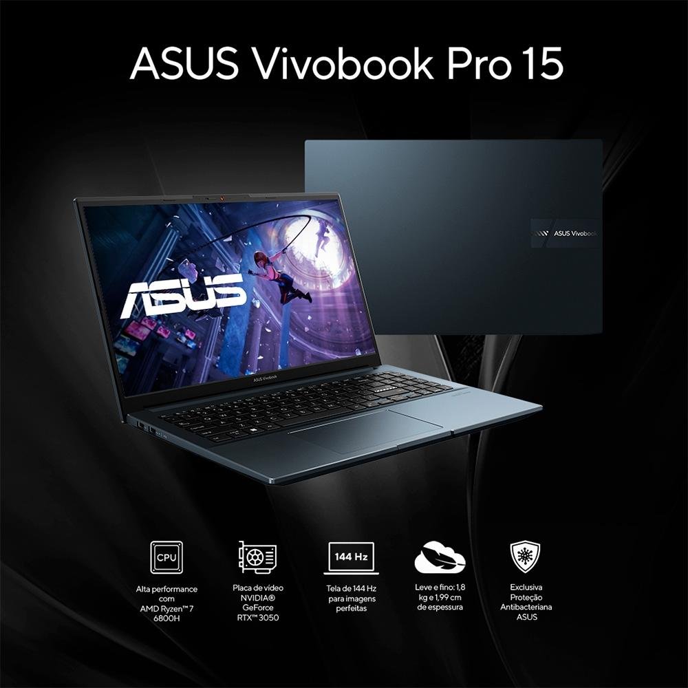Notebook Gamer ASUS Vivobook Pro 15 | KaBuM!