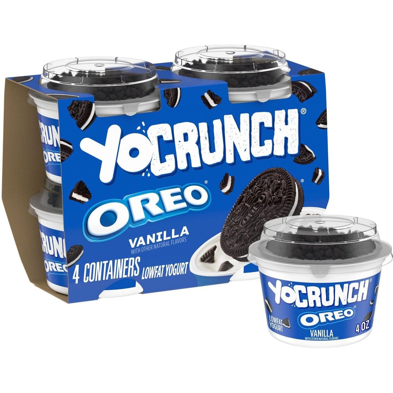 YoCrunch Low Fat Oreo Cookies N' Cream Yogurt, 4 ct | Joe V's