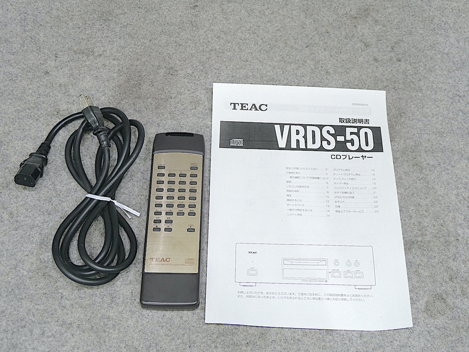 TEAC CDプレーヤー用リモコン(remote)適応機種：VRDS-25 TEAC CD