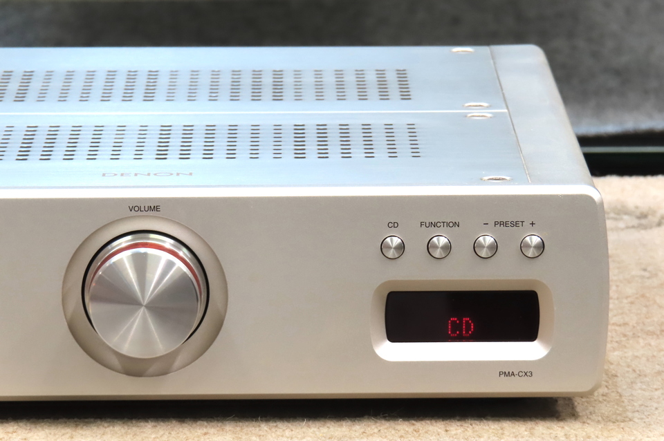 DENON プリアンプ シルバー PMA-CX3 リモコンなし DENON プリアンプ
