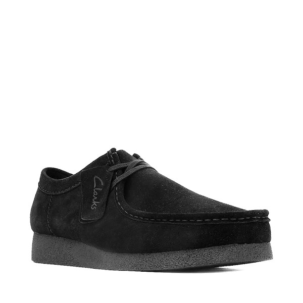 Mens Clarks Wallabee EVO Casual Shoe - Black | Journeys